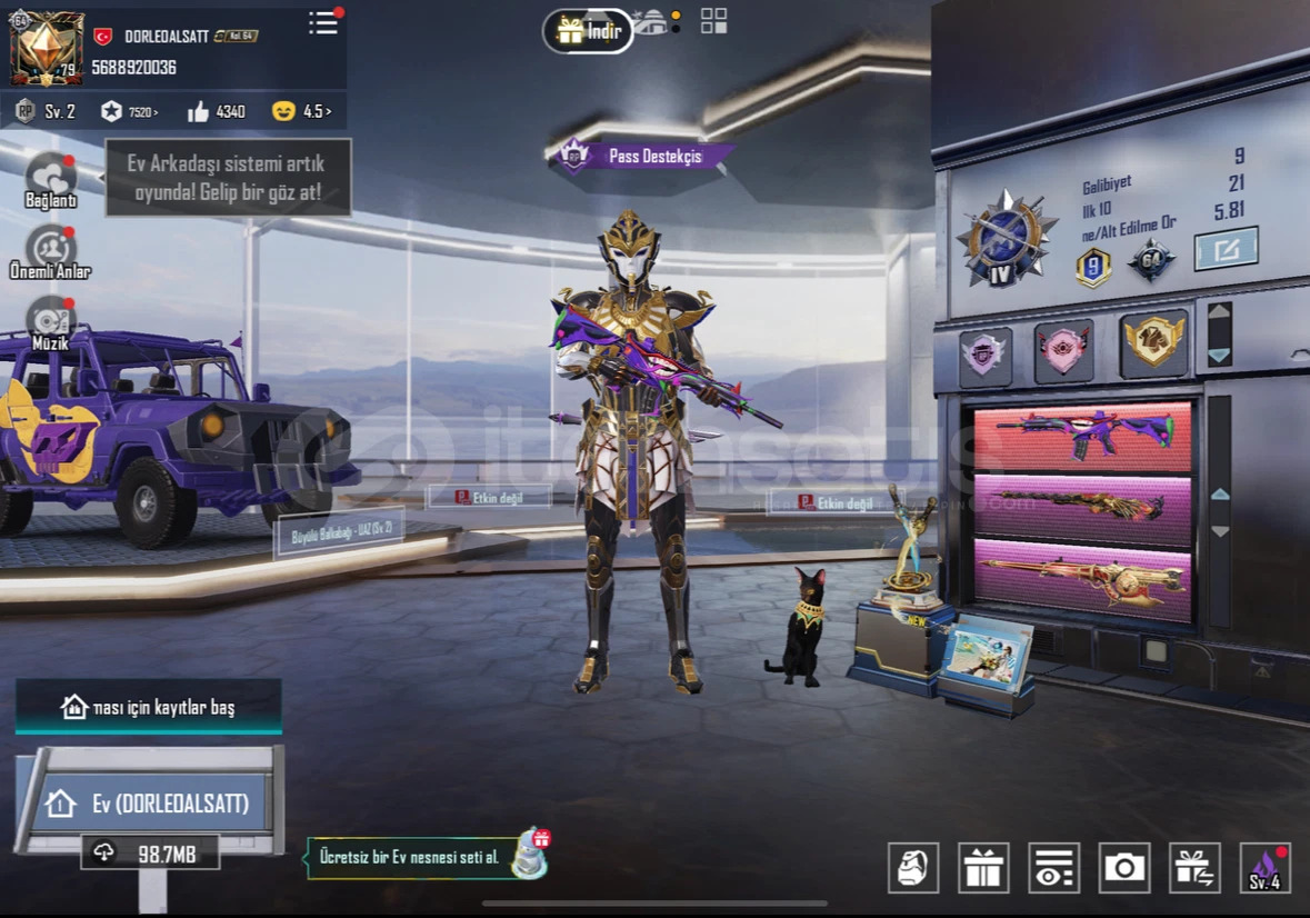 PUBG Satılık Hesap Örneği