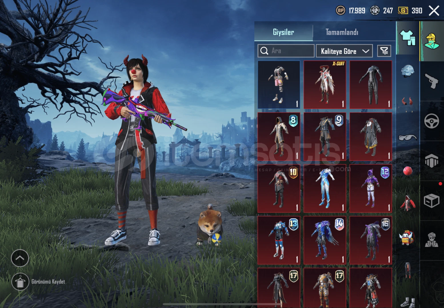 PUBG Satılık Hesap Örneği